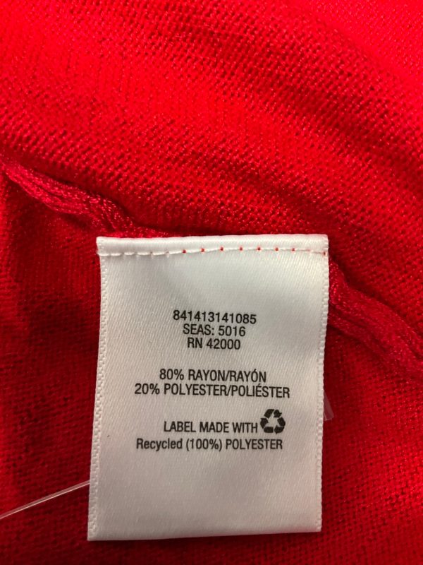 Red Top Long Sleeve Basic Editions, Size 3x Hot on Sale - Image 4