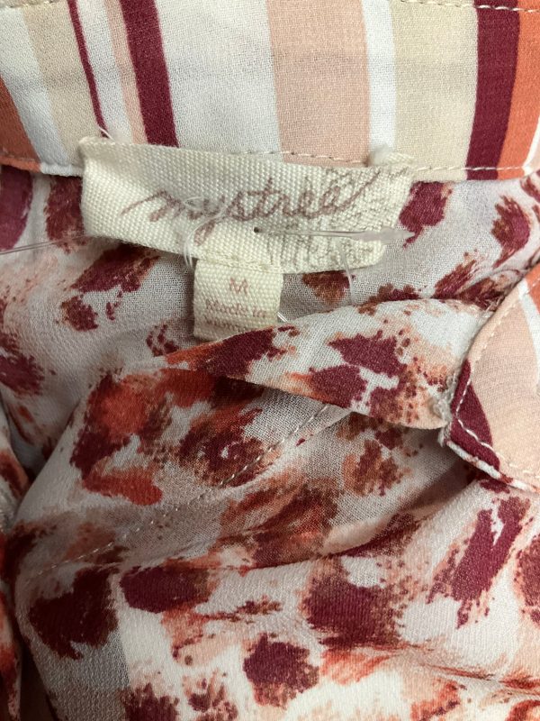 Geometric Pattern Blouse Sleeveless Mystree, Size M Discount - Image 4