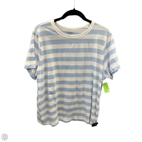 Top Short Sleeve By Old Navy In Striped Pattern, Size: Xl For Discount