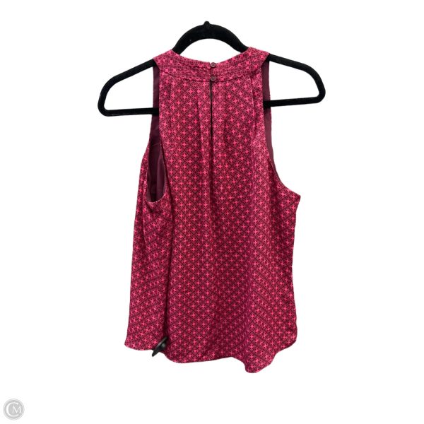 Blouse Sleeveless By Banana Republic In Pink & Red, Size: S Sale - Image 2
