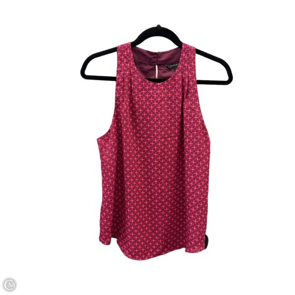 Blouse Sleeveless By Banana Republic In Pink & Red, Size: S Sale