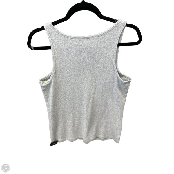 Top Sleeveless Basic By Sonoma In Grey, Size: L Online now - Image 2