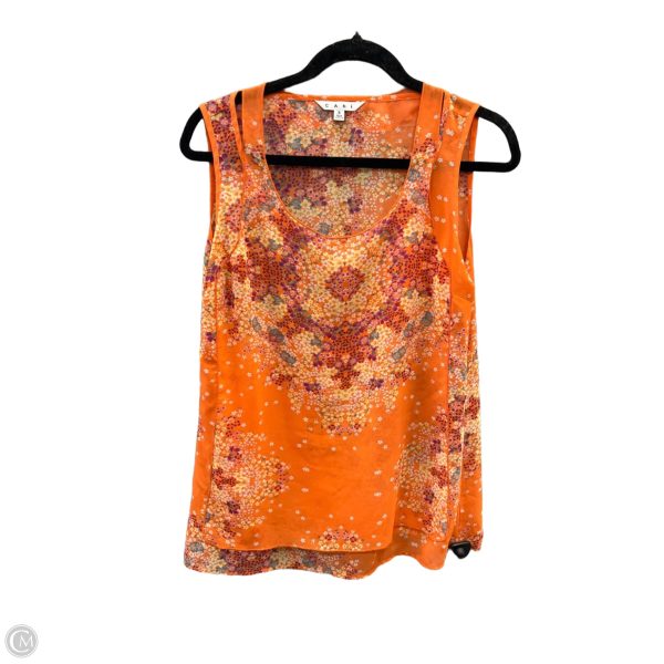 Top Sleeveless By Cabi In Orange, Size: S on Sale