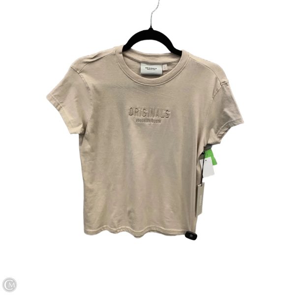 Top Short Sleeve By Clothes Mentor In Tan, Size: S Supply
