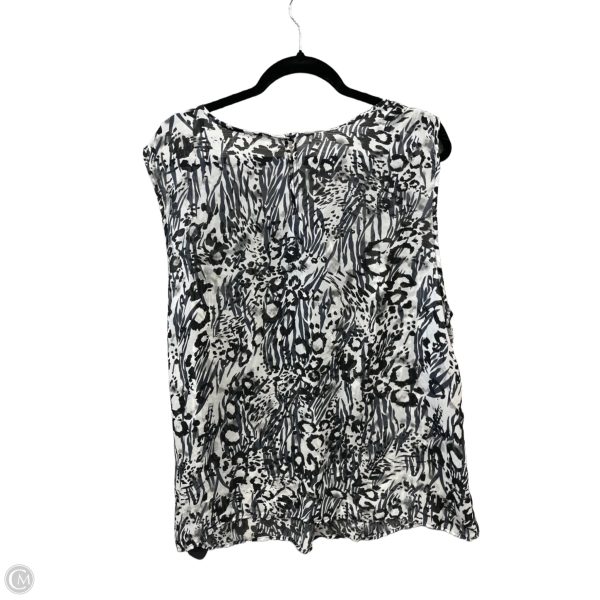 Top Sleeveless By Bobbie Brooks In Black & White, Size: 3x For Cheap - Image 2