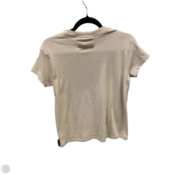 Top Short Sleeve By Clothes Mentor In Tan, Size: S Supply - Image 2