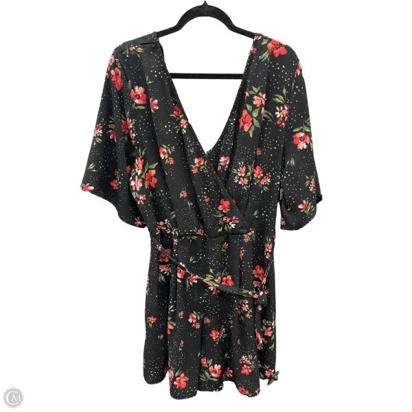Romper By Trixxi In Floral Print, Size: 2x For Cheap