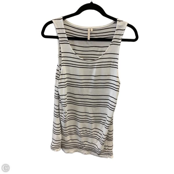 Top Sleeveless By Banana Republic In Striped Pattern, Size: L Fashion