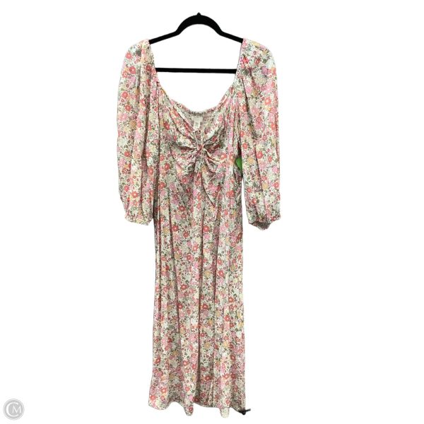Dress Casual Maxi By H&m In Floral Print, Size: Xxl Cheap