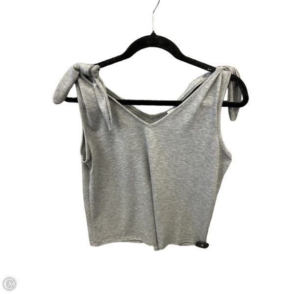 Top Sleeveless By Ava James In Grey, Size: M For Cheap