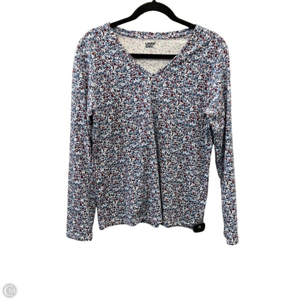 Top Long Sleeve By Lands End In Blue, Size: S Discount