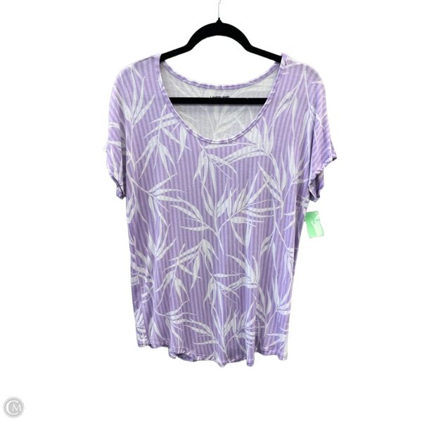 Top Short Sleeve By Lands End In Purple, Size: S For Discount