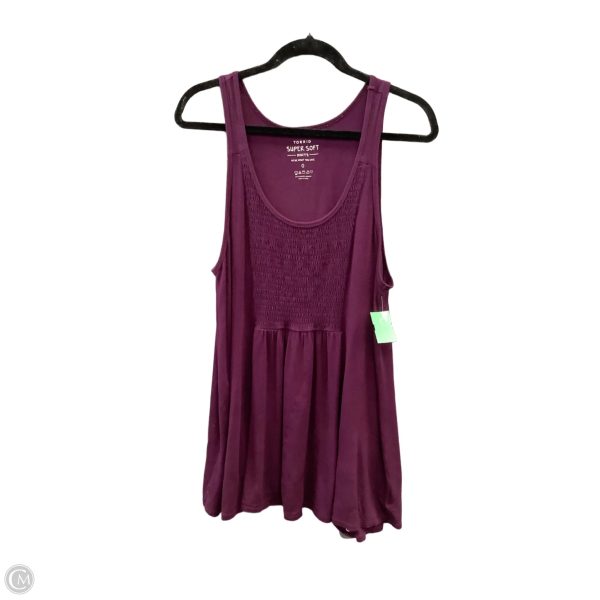Top Sleeveless By Torrid In Maroon, Size: L For Cheap