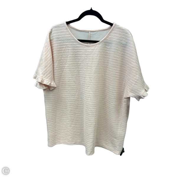 Top Short Sleeve By Clothes Mentor In Pink, Size: 3x Online