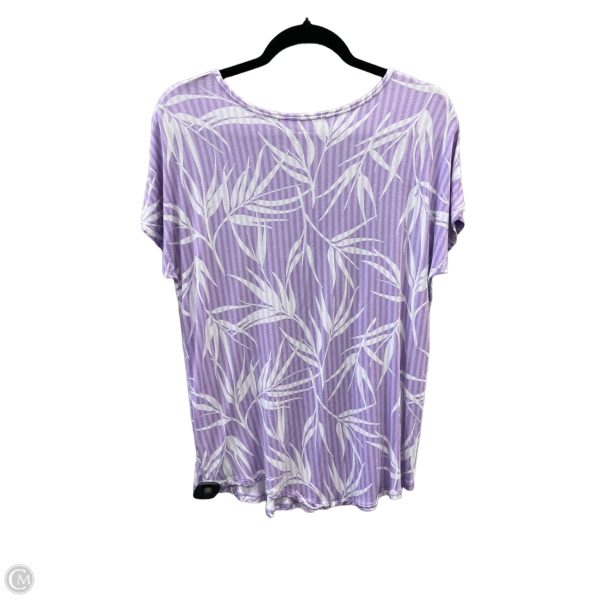 Top Short Sleeve By Lands End In Purple, Size: S For Discount - Image 2