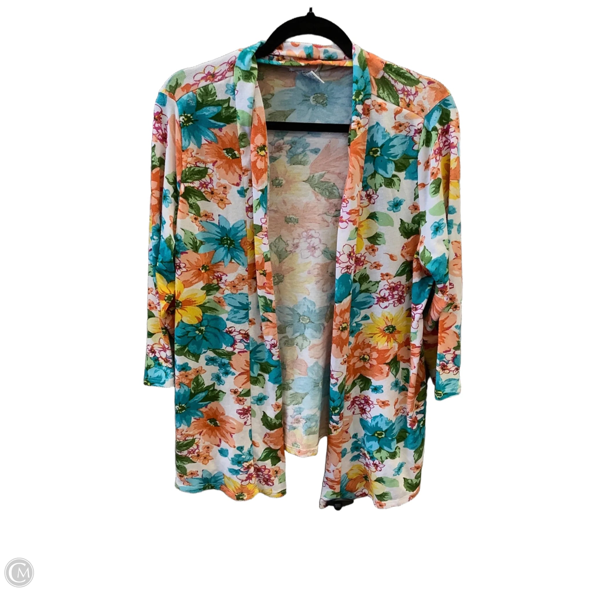 Cardigan By Cathy Daniels In Floral Print, Size: L Cheap