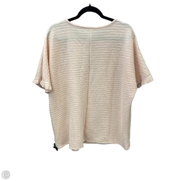Top Short Sleeve By Clothes Mentor In Pink, Size: 3x Online - Image 2