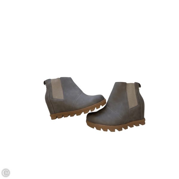 Boots Ankle Flats By Time And Tru In Grey, Size: 11 Fashion