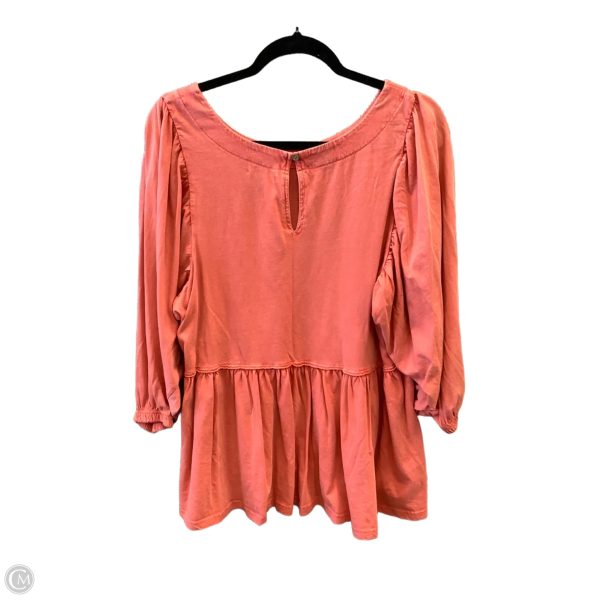 Top Long Sleeve By Falls Creek In Orange, Size: L For Discount - Image 2