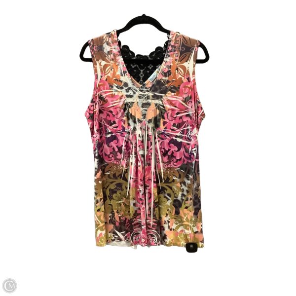 Top Sleeveless By Unity In Multi-colored, Size: L Discount