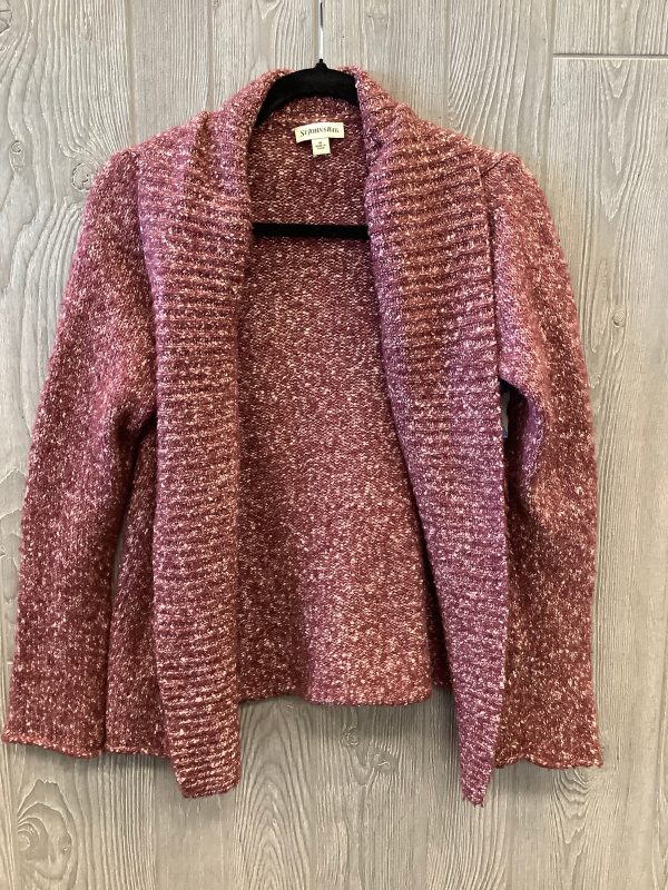 Sweater Cardigan By St Johns Bay In Red, Size: M For Cheap