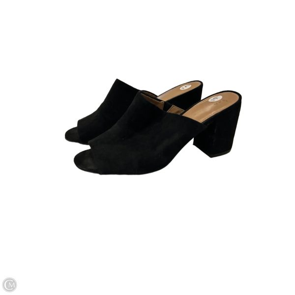 Sandals Heels Block By A New Day In Black, Size: 7 Online Sale