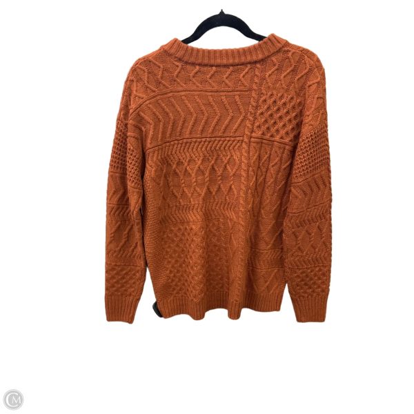 Sweater By Time And Tru In Orange, Size: M For Discount - Image 2