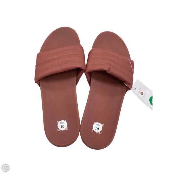 Sandals Flats By Shade & Shore In Red, Size: 10 Hot on Sale - Image 2